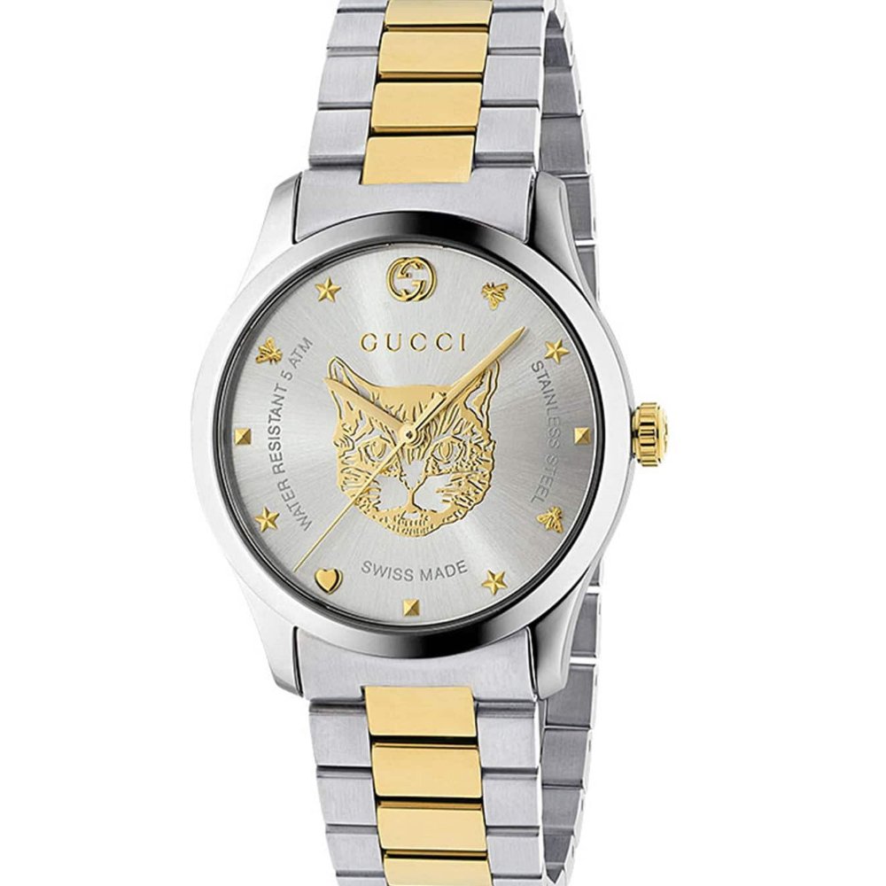 Gucci YA1264074 G - Timeless Two - Tone Unisex Watch - WATCH & WATCH