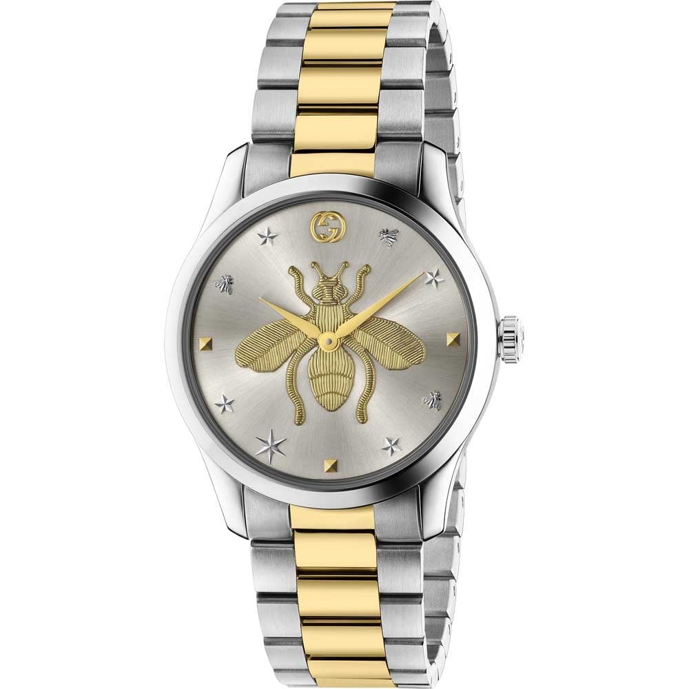 Gucci YA1264131 Ladies G - Timeless Bee Motif 38mm Watch - WATCH & WATCH