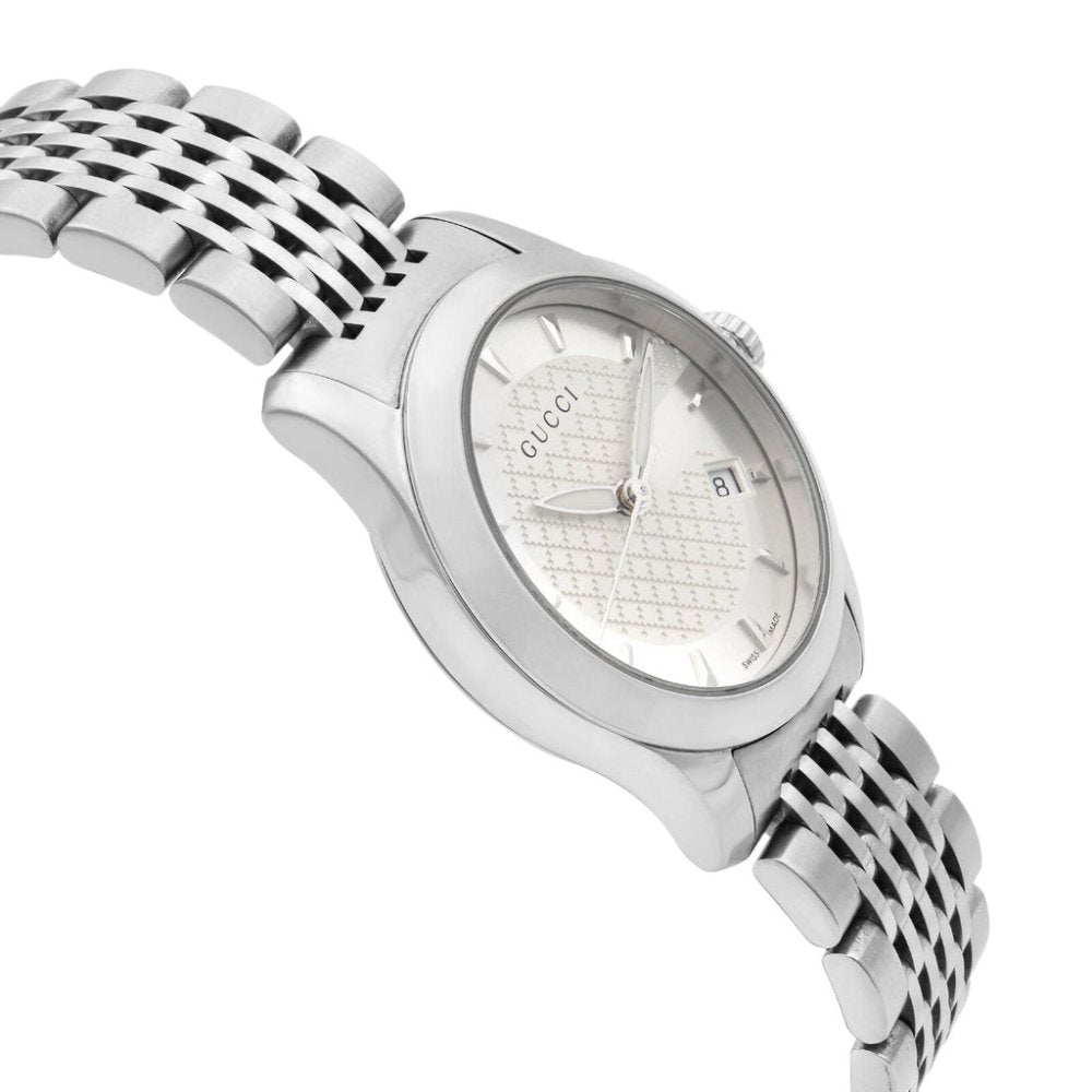 Gucci YA126501 G - Timeless Silver Dial Ladies Watch - WATCH & WATCH