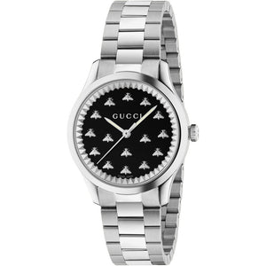 Gucci YA1265034 G - Timeless Black Dial Ladies Watch - WATCH & WATCH