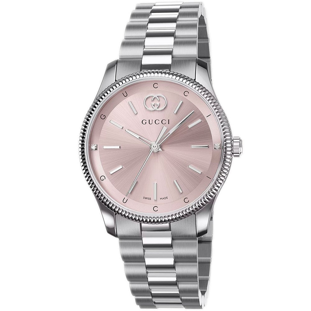 Gucci YA1265061 G - Timeless Pink Dial Ladies Watch - WATCH & WATCH