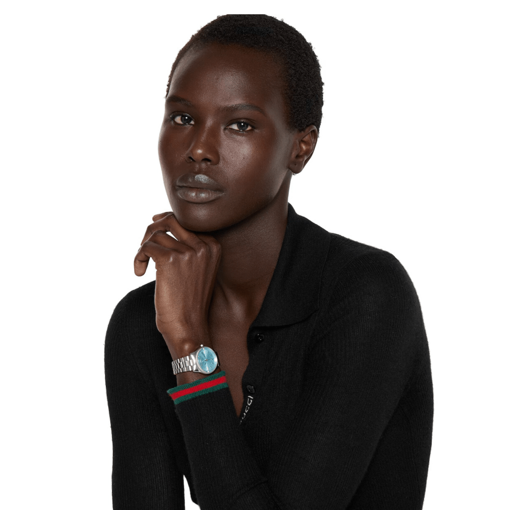 Gucci YA1265068 G - Timeless Blue Dial Ladies Watch - WATCH & WATCH