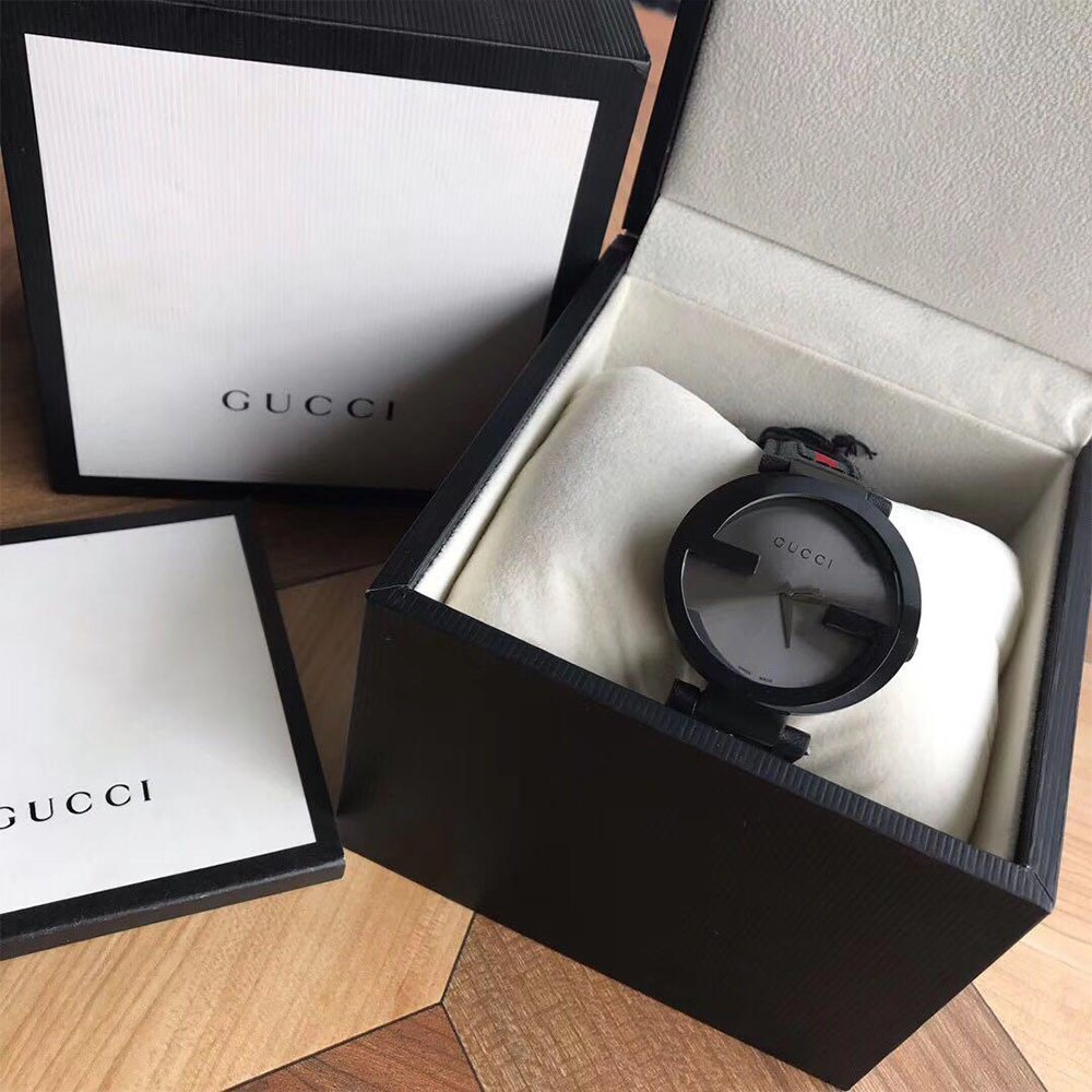 Gucci YA133206 Interlocking 42mm Red and Green Pattern Strap Unisex Watch WATCH WATCH