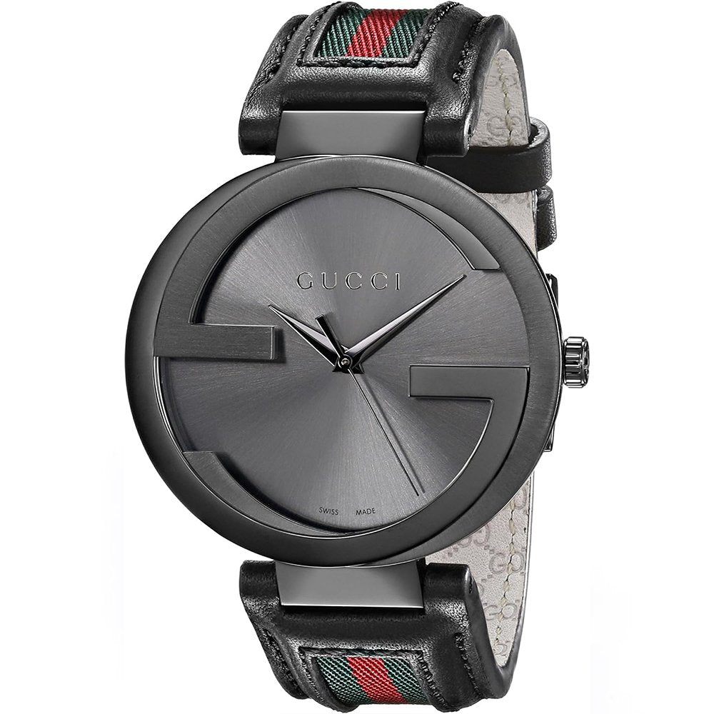 YA133206 Interlocking 42mm Green Pattern Strap Watch