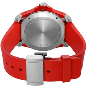Gucci YA136315 Dive Embroidery Tiger Red Dial Men's Watch - WATCH & WATCH