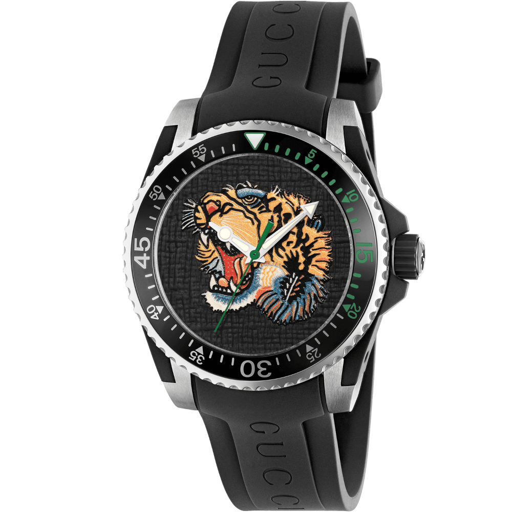 YA136318 Dive Embroidery Tiger Dial Watch