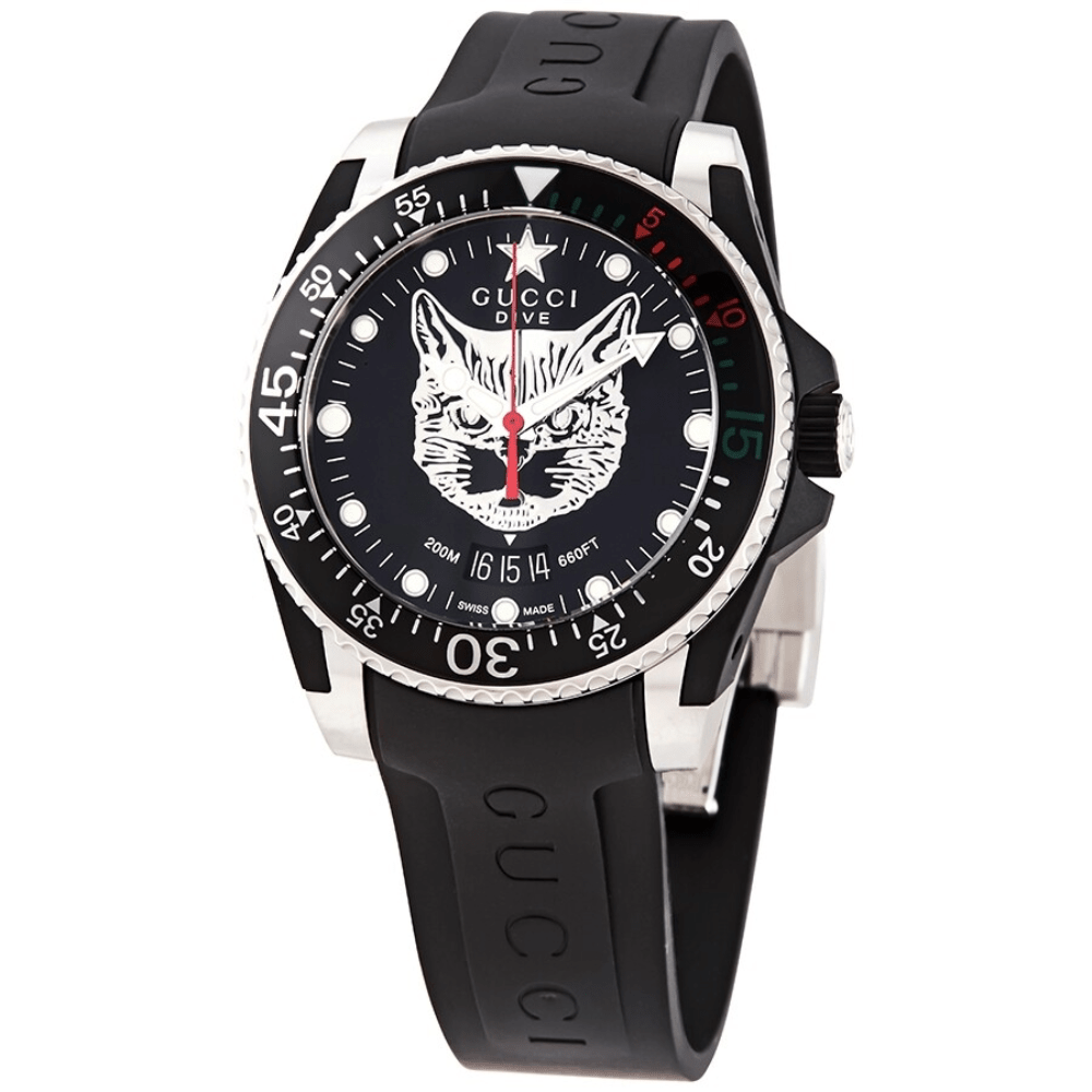 YA136320 Dive Mystic Cat Dial Watch