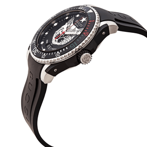 Gucci YA136320 Dive Mystic Cat Black Dial Men's Watch - WATCH & WATCH