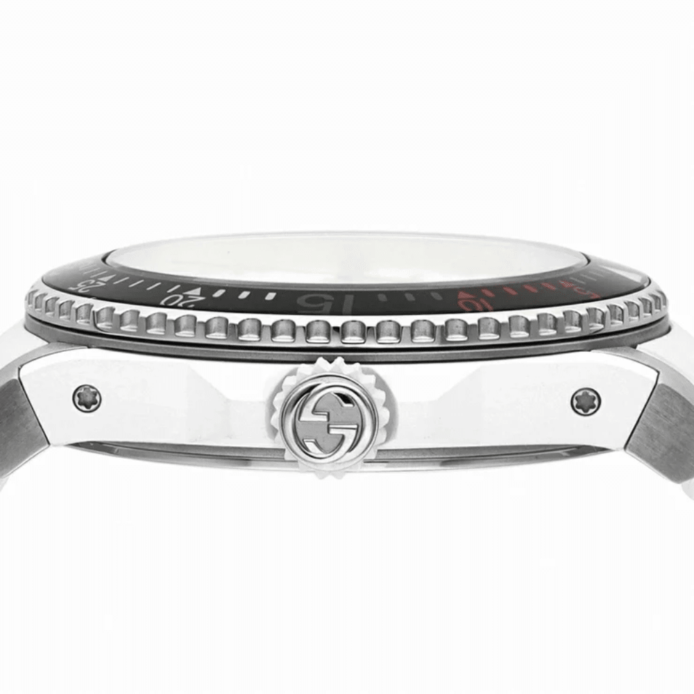 Gucci YA136329 Dive Tiger White Dial Men's Watch - WATCH & WATCH