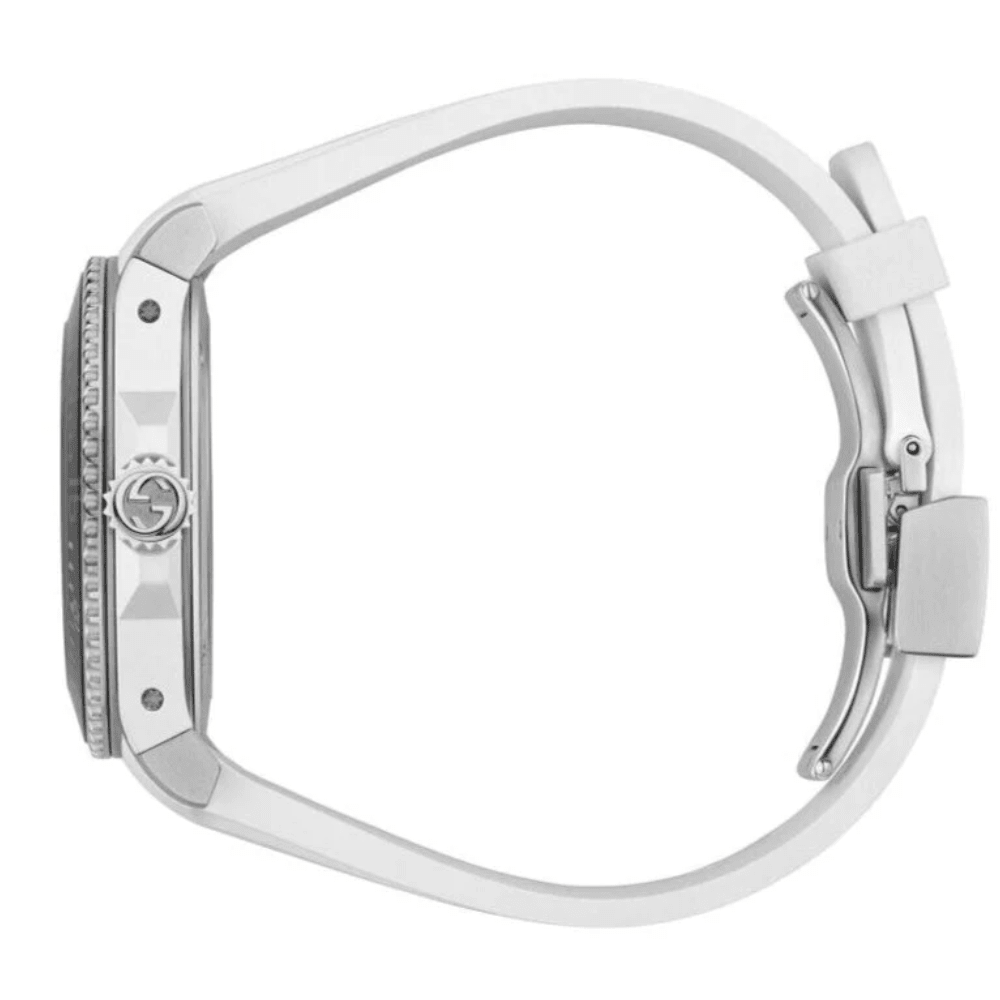 Gucci YA136329 Dive Tiger White Dial Men's Watch - WATCH & WATCH