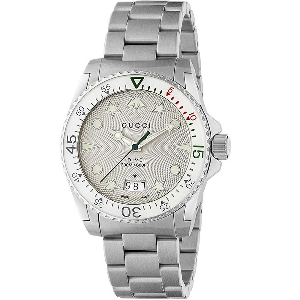 Gucci YA136336 Unisex Dive Stainless Steel Watch - WATCH & WATCH