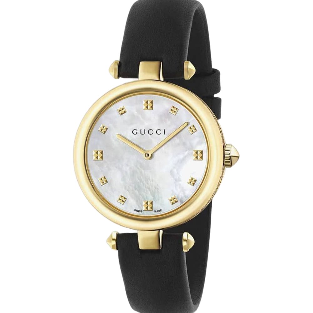 Gucci YA141404 Diamantissima Mother Of Pearl Ladies Watch - WATCH & WATCH