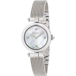 Gucci YA141504 Diamantissima Mother Of Pearl Ladies Watch - WATCH & WATCH