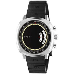 Gucci YA157301 Grip Black Dial Men's Watch - WATCH & WATCH