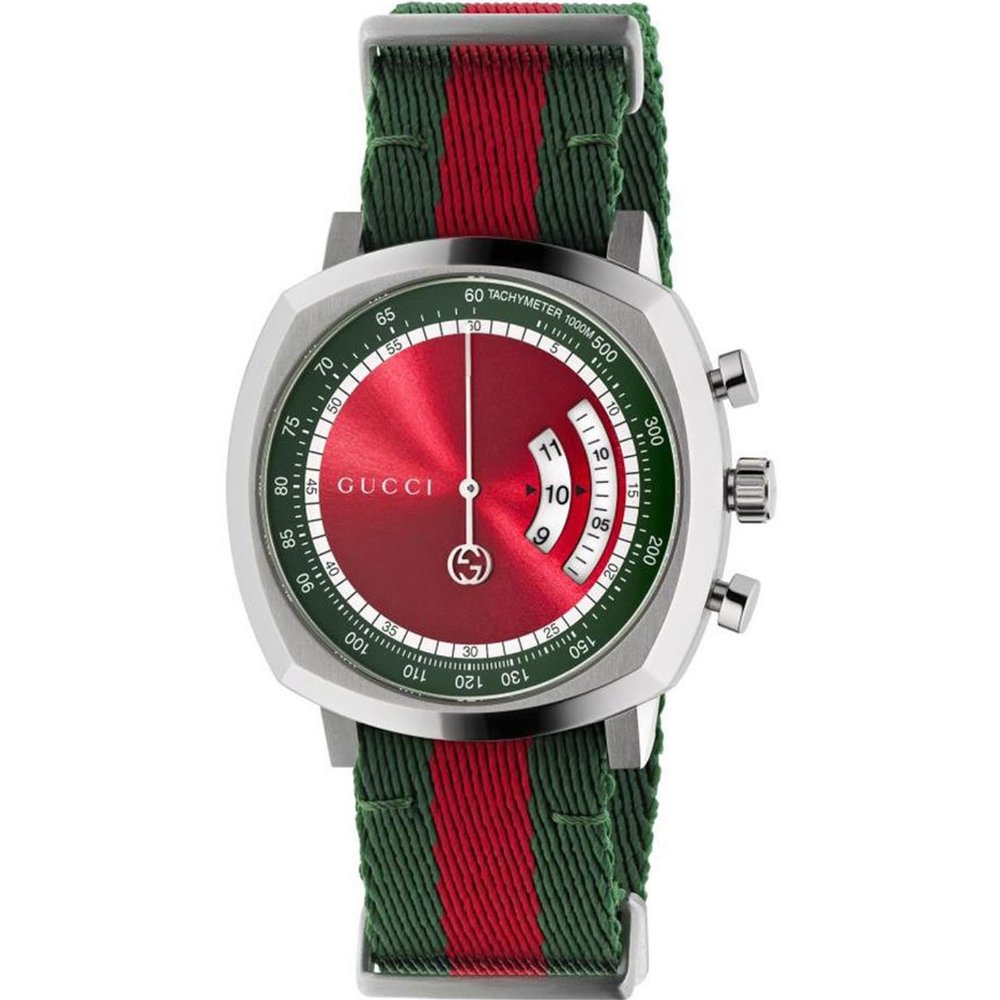 Gucci YA157304 Multicolour Fabric Grip Ladies Watch - WATCH & WATCH