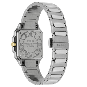 Gucci YA166503 G - Flat Silver Dial Ladies Watch - WATCH & WATCH