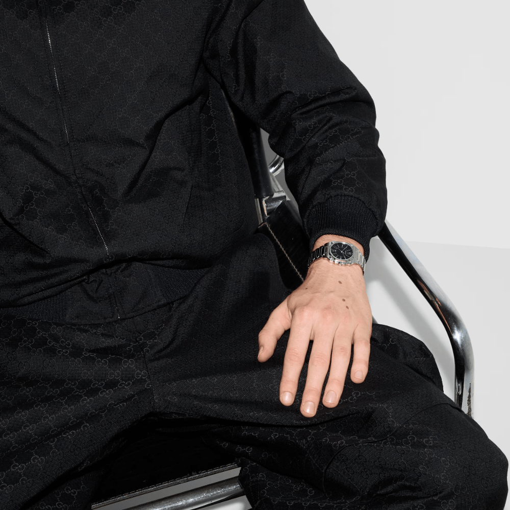 Gucci YA166505 G - Flat Black Dial Unisex Watch - WATCH & WATCH