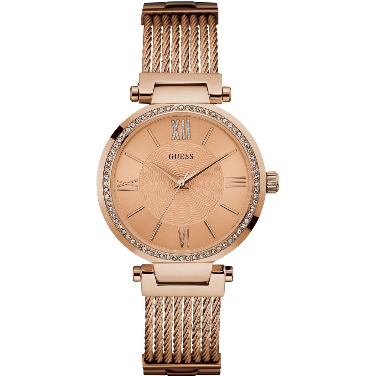 Guess W0638L4 Analog Rose Gold Dial Women's Watch - WATCH & WATCH