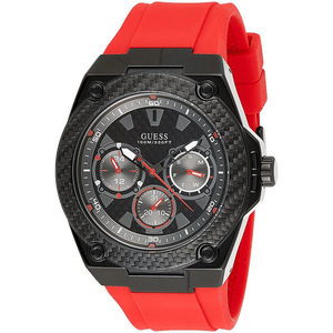 Guess W1049G6 Red Silicone Men's Watch - WATCH & WATCH