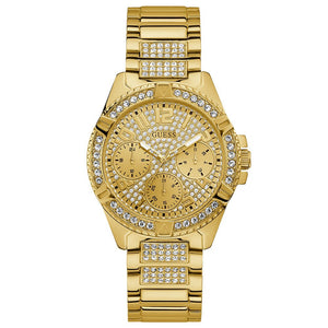 Guess W1156L2 Ladies Gold Watch With Crystals - WATCH & WATCH