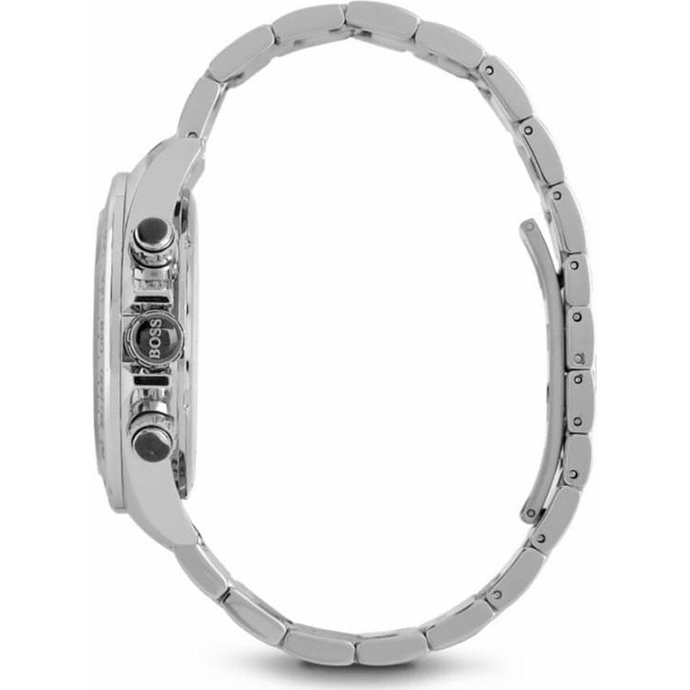 Hugo Boss 1512962 Ikon Mens Silver Dial Chronograph Watch + Gift Bag - WATCH & WATCH™