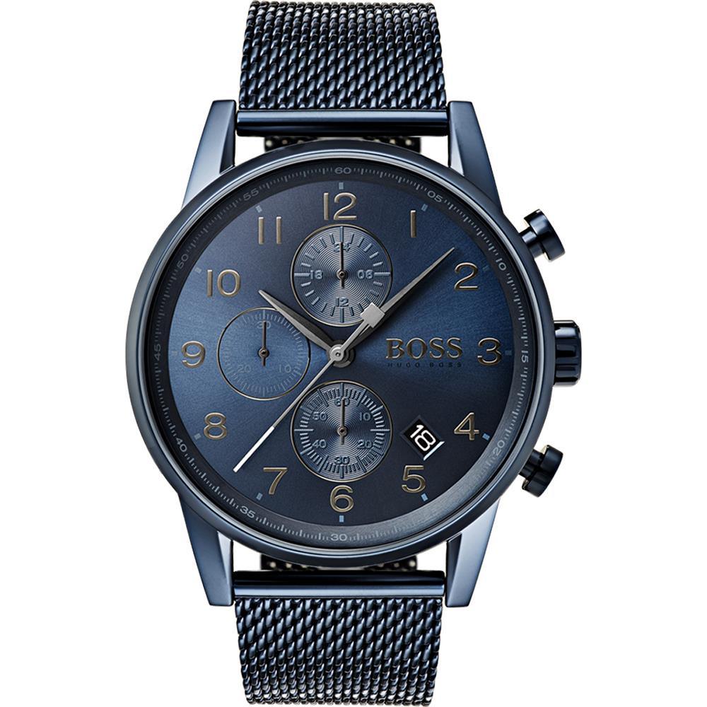 Hugo Boss 1513538 Blue Stainless Steel Men's Watch - WATCH & WATCH