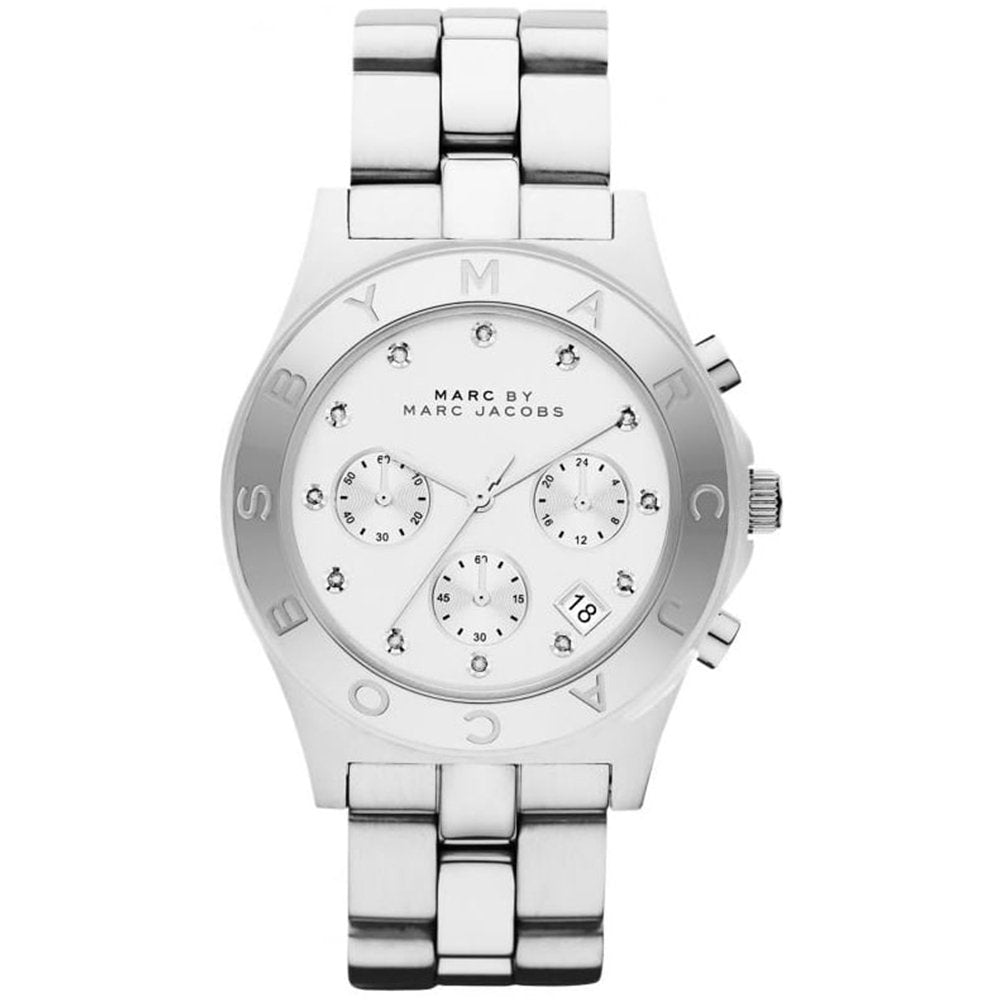 Marc Jacobs MBM3100 Blade Silver White Ladies Watch - WATCH & WATCH