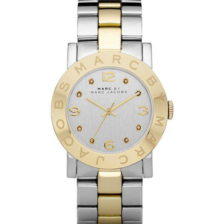 Marc Jacobs Baby Dave Silver Dial Purple Leather Strap Watch for Women - MBM1262