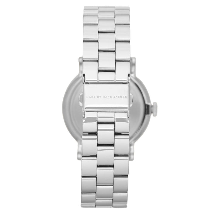 Marc Jacobs Baker White Dial Brown Leather Strap Watch for Women - MBM1317