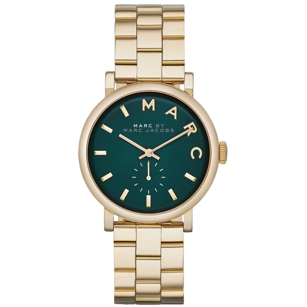 Marc Jacobs MBM3245 Baker Gold Green Dial Ladies Watch - WATCH & WATCH