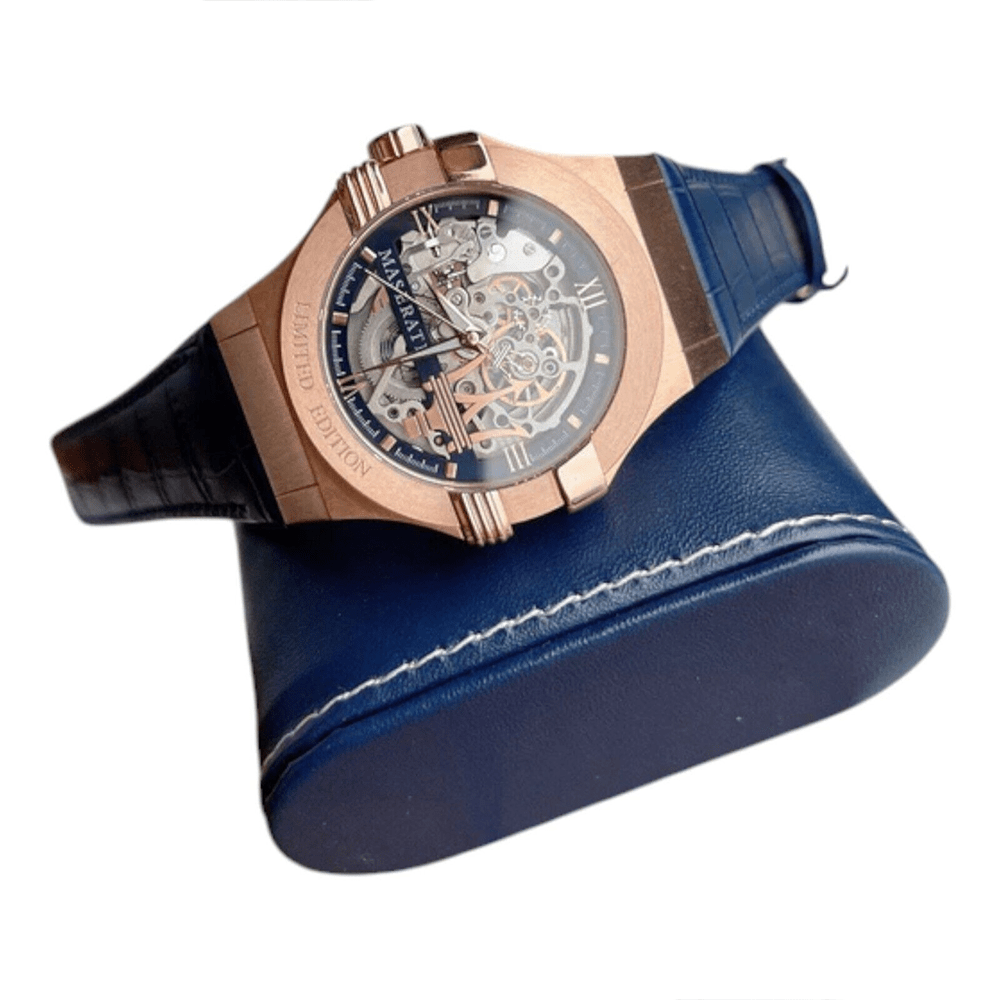 Maserati R8821108022 Automatic Skeleton Dial Rose Gold Men's Watch - WATCH & WATCH