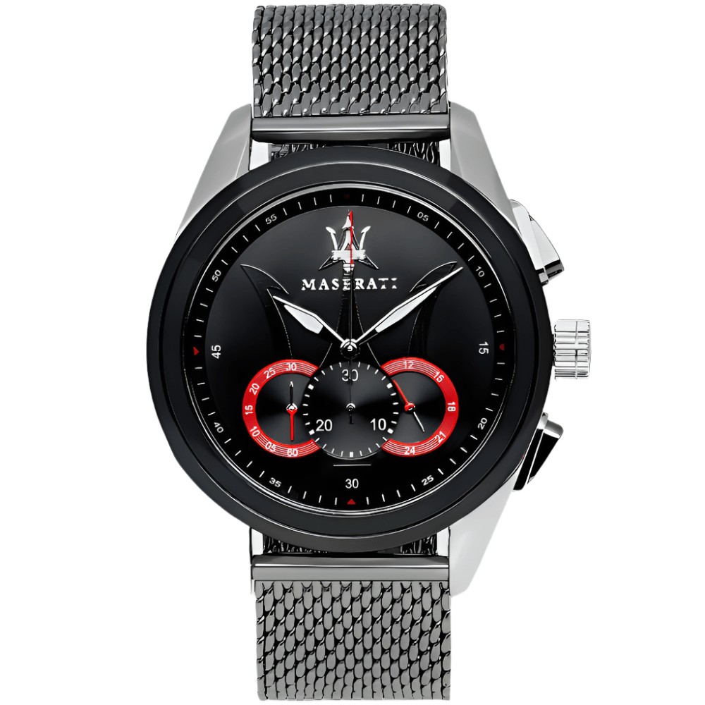 Maserati R8873612005 Traguardo Chronograph Black Dial Men's Watch - WATCH & WATCH