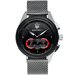 Maserati R8873612005 Traguardo Chronograph Black Dial Men's Watch - WATCH & WATCH