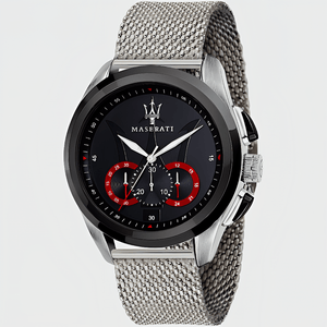Maserati R8873612005 Traguardo Chronograph Black Dial Men's Watch - WATCH & WATCH