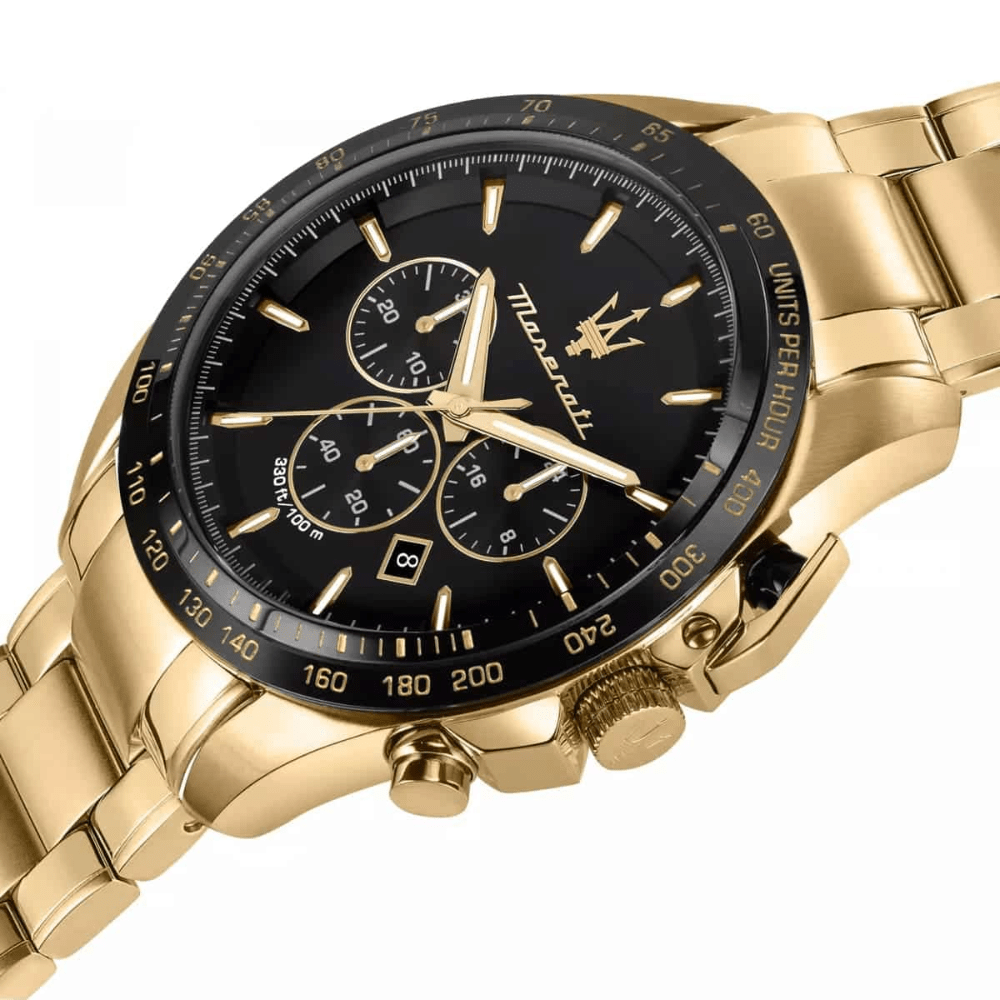 Maserati R8873612041 Traguardo Chronograph Black Dial Men's Watch - WATCH & WATCH