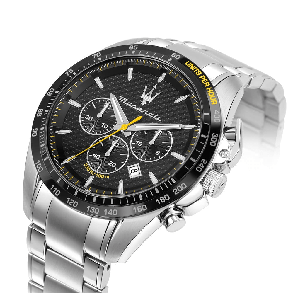 Maserati R8873612042 Traguardo Chronograph Black Dial Men's Watch - WATCH & WATCH