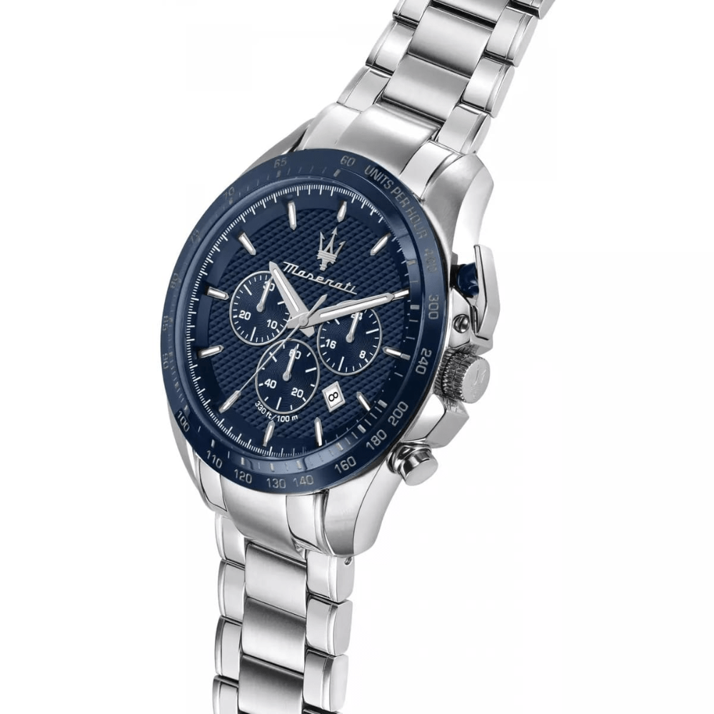 Maserati R8873612043 Traguardo Chronograph Blue Dial Men's Watch - WATCH & WATCH
