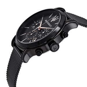 Maserati R8873618006 Epoca Chronograph Black Dial Men's Watch - WATCH & WATCH