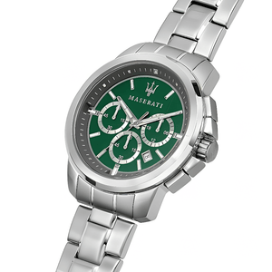 Maserati R8873621017 Successo Chronograph Green Dial Men's Watch - WATCH & WATCH