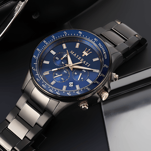 Maserati R8873640001 Sfida Chronograph Blue Dial Men's Watch - WATCH & WATCH