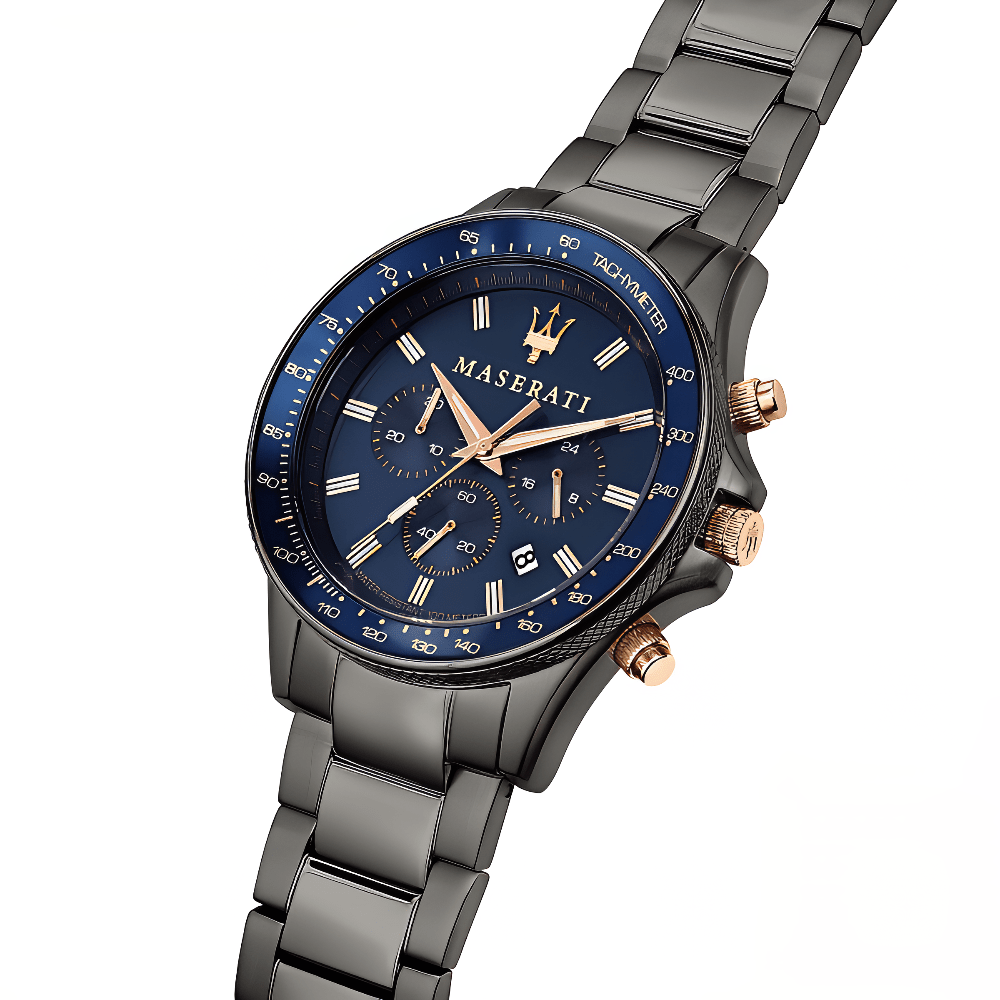 Maserati R8873640001 Sfida Chronograph Blue Dial Men's Watch - WATCH & WATCH