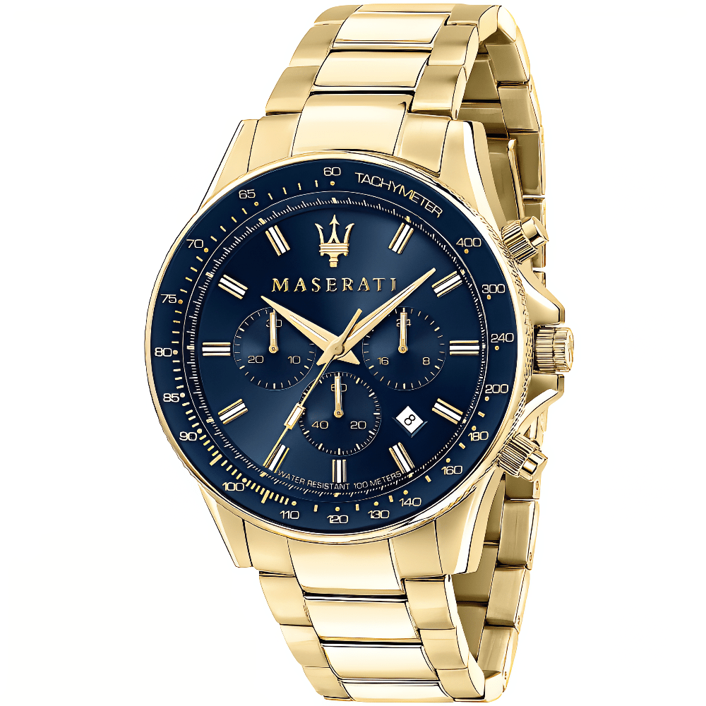 Maserati R8873640008 Sfida Chronograph Blue Dial Men's Watch - WATCH & WATCH