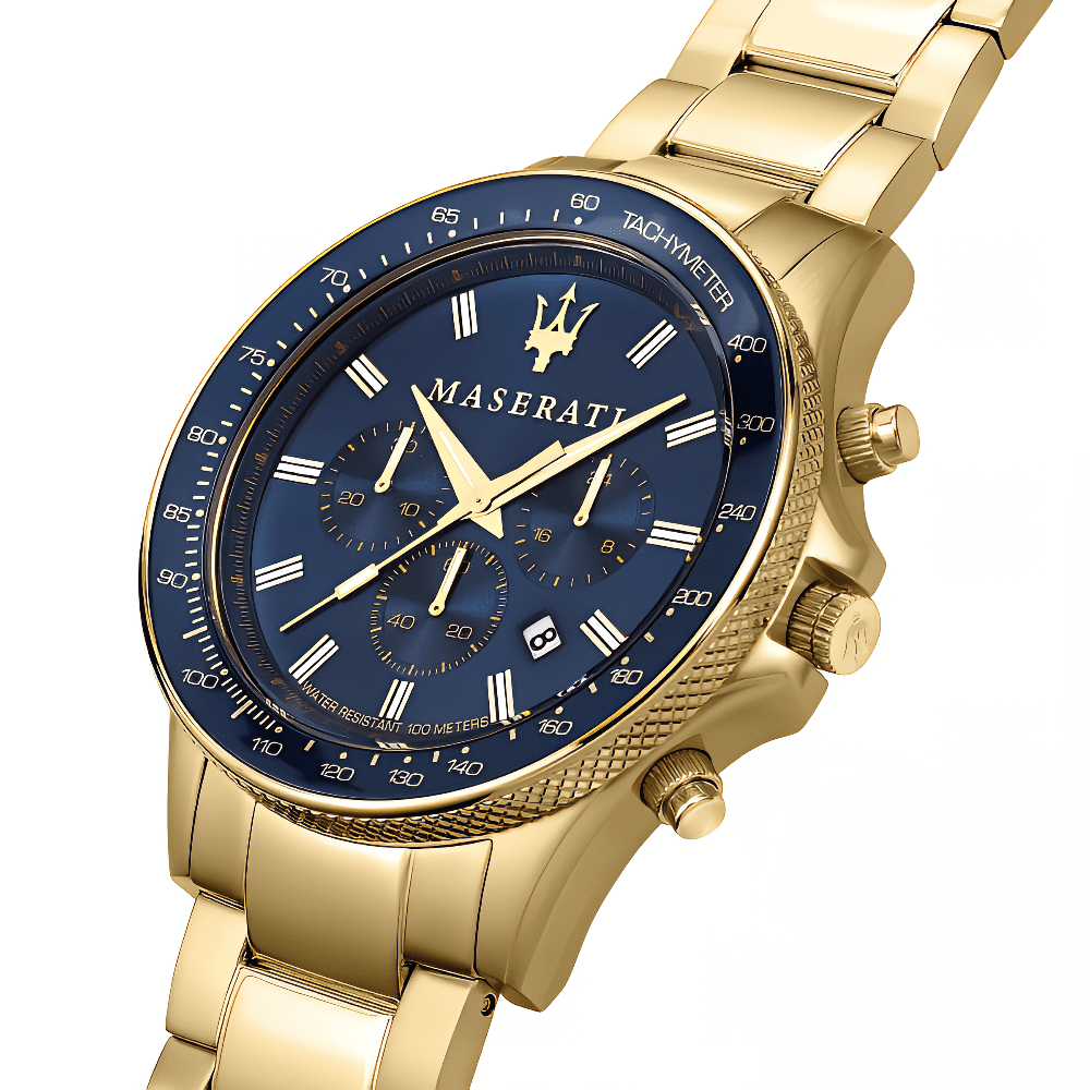 Maserati R8873640008 Sfida Chronograph Blue Dial Men's Watch - WATCH & WATCH