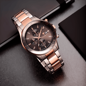 Maserati R8873640014 Sfida Chronograph Black Dial Two - Tone Men's Watch - WATCH & WATCH