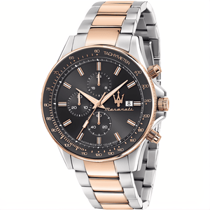 Maserati R8873640014 Sfida Chronograph Black Dial Two - Tone Men's Watch - WATCH & WATCH