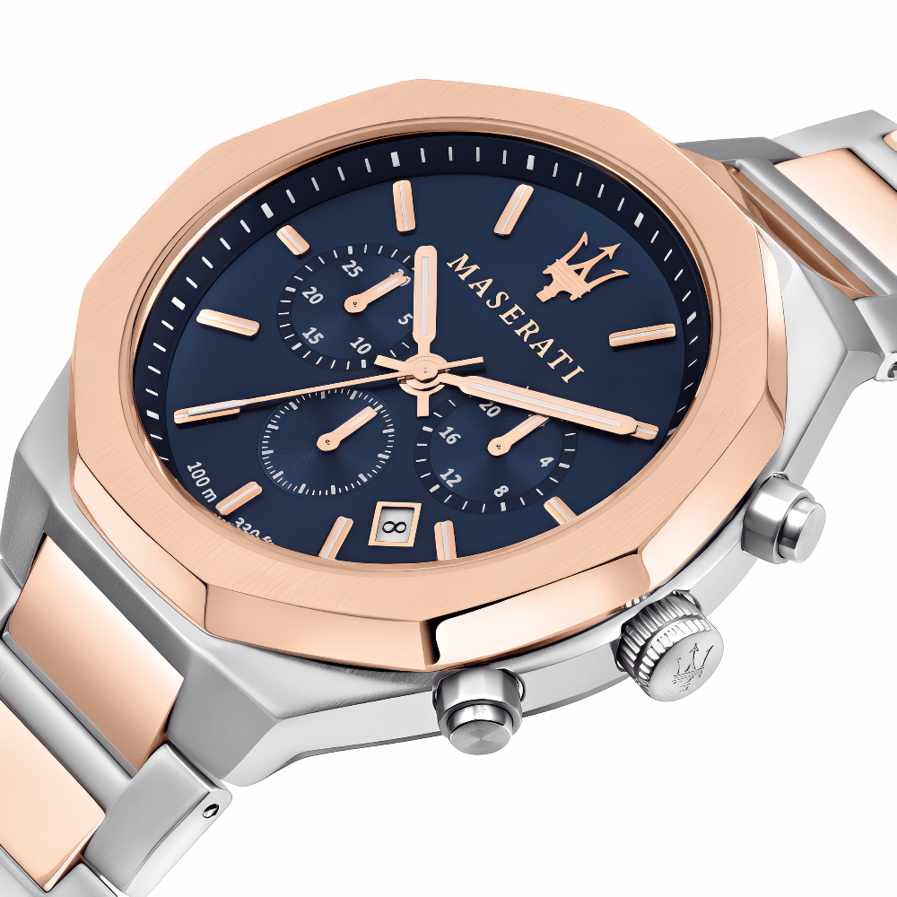 Maserati R8873642002 Stile Chronograph Two - Tone Men's Watch - WATCH & WATCH