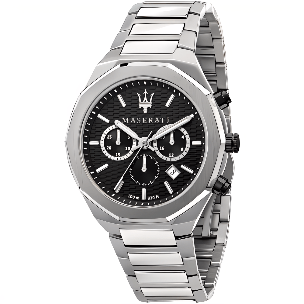Maserati R8873642004 Stile Chronograph Black Dial Men's Watch - WATCH & WATCH