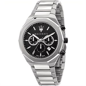 Maserati R8873642004 Stile Chronograph Black Dial Men's Watch - WATCH & WATCH