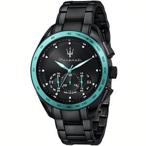 Maserati R8873644002 Traguardo Chronograph Black Dial Men's Watch - WATCH & WATCH