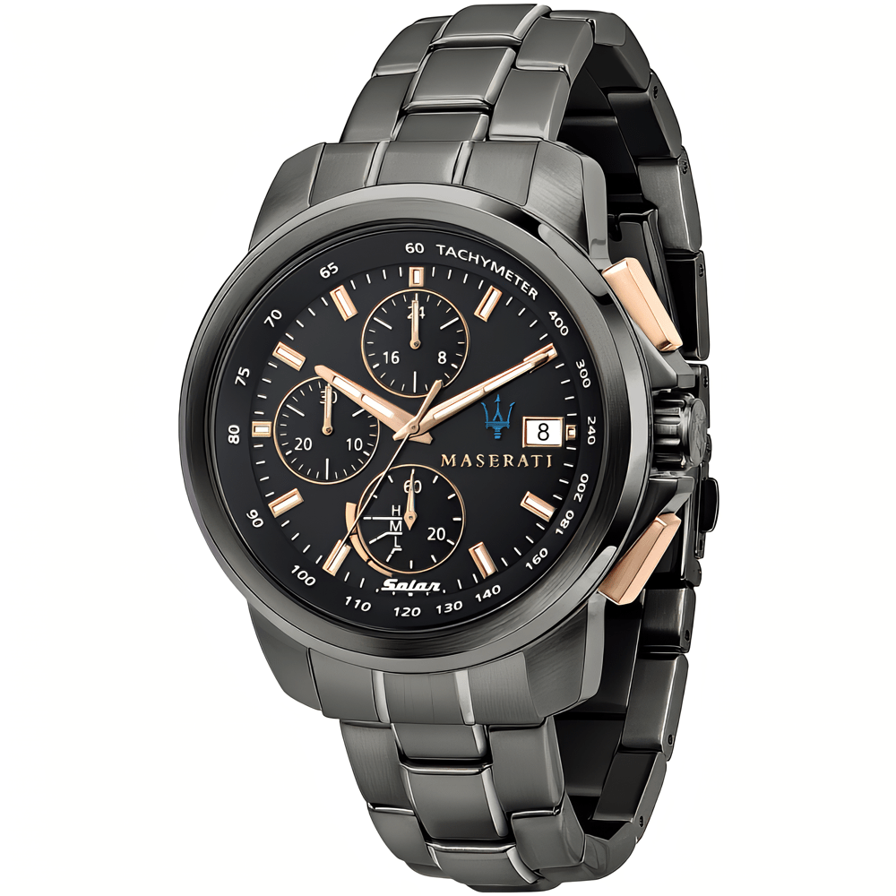 Maserati R8873645001 Successo Chronograph Black Dial Men's Watch - WATCH & WATCH